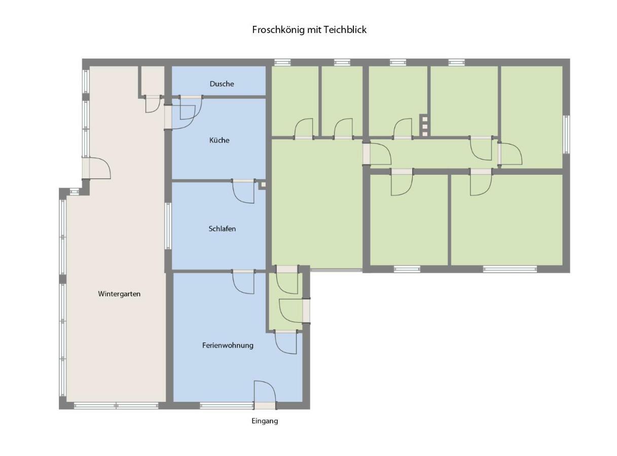 Froschkoenig Mit Teichblick Lägenhet Trendelburg Exteriör bild